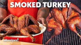 How To Smoke A Turkey For Thanksgiving  Allrecipes [upl. by Glaab]