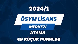 LÄ°SANS KPSSâœ…SON MERKEZÄ° ATAMA DEÄERLENDÄ°RME 20241 TABAN PUANLAR [upl. by Altaf]