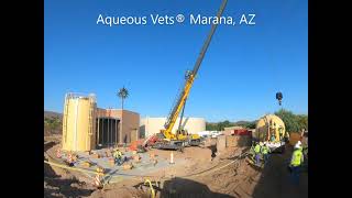 Aqueous Vets Timelapse Installation at Marana Water Treatment Campus Marana Arizona August 2020 [upl. by Midian]