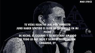 Canserbero  Stupid Love Story LETRA [upl. by Arakal]