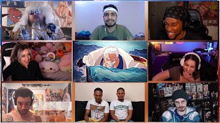 One Piece Episode 1115 Reaction Mashup  GARP VS AOKIJI [upl. by Ahsoyem728]