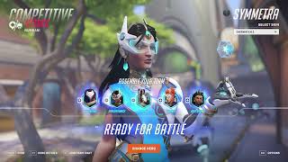 Overwatch2 Competitive load  symmetra gameplay  no commentary [upl. by Ynahpit]