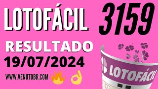 🍀 Resultado Lotofácil 3159 [upl. by Lizned]