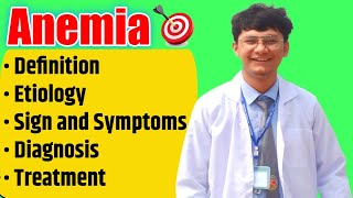 Anemia  classification cause symptoms diagnosis  treatment [upl. by Eelyram]