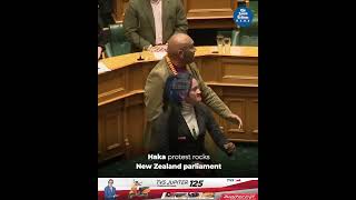 Haka protest rocks New Zealand parliament [upl. by Ecniuq]