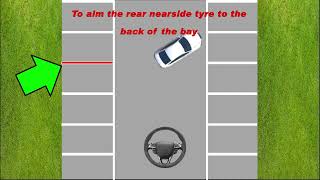 Reverse Bay Parking using the 45 degree method Permitted on the driving test [upl. by Renrag]