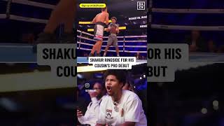 Shakur Ringside Cousin Pro Debut shakurstevenson ringside boxeo mexico newark nj russia 100k [upl. by Ahserkal]