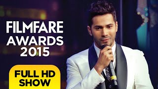 60th Filmfare Awards  Filmfare Awards 2015  Full Show HD  Shah Rukh Khan Varun Dhawan [upl. by Baruch]