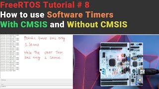 FreeRTOS Tutorial 8  Software Timers  STM32  WO CMSIS [upl. by Imrots]