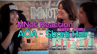 MNot REACTION AOA  Short Hair AIGOO SO PRETTY [upl. by Nathanoj]