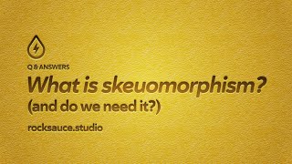 What is skeuomorphism and do we need it [upl. by Goldina]