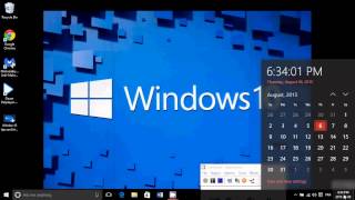 Windows 10 tips and tricks How to display a quick Calendar [upl. by Four472]