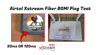 Airtel Xstream Fiber BGMI Ping Test  20ms or 120ms  Check Out NOW TDM and Classic Both Matches [upl. by Jamil848]