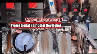 HAIR COLOR DEVELOPER EXPLAINED Hydrogen peroxide 10vol 20vol 30vol or 40vol for bleach amp dye [upl. by Peggi]