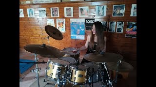 IRON MAIDEN  THE TROOPER  DRUM COVER by CHIARA COTUGNO [upl. by Schell372]