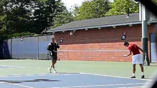 Novak Djokovic practice with Todd Martin [upl. by Anaujahs]