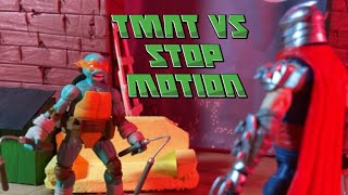 Mikey VS The Shredder TMNT stopmotion [upl. by Acirederf]