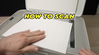 How to Scan Using the HP Deskjet 2700e 2752e 2710e Printer [upl. by Domini350]