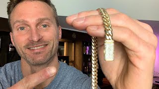 8mm Miami Cuban Link Chain Review  Garcias Jewelry [upl. by Santa]