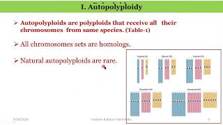 Polyploidy and its SIgnificance  Part I Numerical Chr Aberr [upl. by Nylidnam]