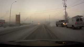 Yellowknife NWT Canada  Extreme cold December 13 2013 HD [upl. by Penoyer168]