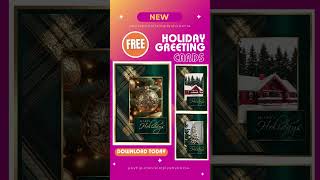 Free Holiday Greeting Cards 🌲 [upl. by Terti]