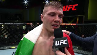 Marvin Vettori Octagon Interview  UFC Vegas 41 [upl. by Maximilian810]