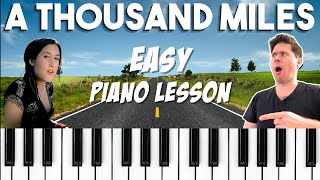 A Thousand Miles  Vanessa Carlton  Step by step Piano Tutorial [upl. by Arret]