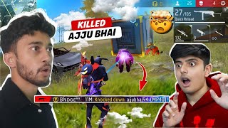 AJJUBHAI CAME IN MY SOLO VS SQUAD MATCH amp THIS HAPPENED🔥 FREE FIRE MAX [upl. by Nnylarak]