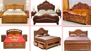 50 Wooden Bed Design photoFashioned Wooden Double bed DesignBox Bed Design idea [upl. by Evante953]