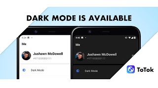 Dark Mode Available with ToTok New version  ToTok update  ToTok App Download [upl. by Asirrac798]