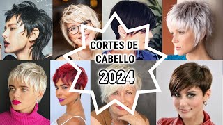 CORTES DE CABELLO MUJER DE MODA 2024  cortes de pelo señoras de moda 2024 [upl. by Krusche]