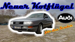 Audi 90 B3 Typ 89  Kotflügel wechsel ROST [upl. by Eillit608]