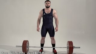 CLEAN and JERK  Olympic weightlifting [upl. by Ilat]