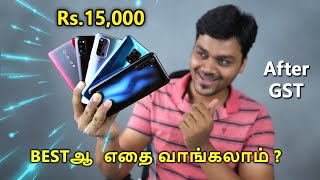 TOP 5 BEST MOBILE PHONES UNDER ₹15000 BUDGET 📱⚡️Ft Samsung Vivo Realme Xiaomi  Honor [upl. by Anaila]