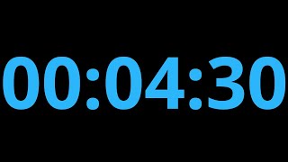 Alarma Temporizador  Cuenta Regresiva 4 minutos y 30 Segundos⏱️ Útil Para Recordar Algo Importante [upl. by Kahaleel]