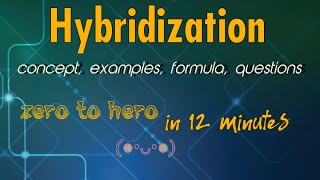 hybridization of atomic orbitals  all covered SpSp2Sp3 [upl. by Dric]