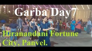 Garba  Day7  Hiranandani Fortune City Panvel [upl. by Amsirak796]