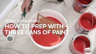 Glidden Paint  How to Prep Three Paint Cans [upl. by Schott]