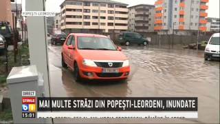 Mai multe strazi din Popesti Leordeni au fost inundate [upl. by Dorolisa911]