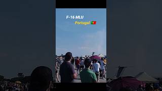 F16 MLU 🇵🇹 incredible low flyby in Beja Air Show Portugal f16 military aviation [upl. by Mihe]