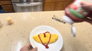 Omurice Omelette Attempt 2 with kichikichiomurice [upl. by Haimerej]