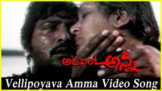 Vellipoyava Amma Video Song  Adavailo Anna Movie  Mohan Babu Roja [upl. by Magen923]