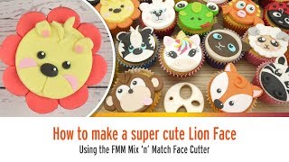 How to Make a Cute Lion Face Using the FMM Mix n Match Face Cutter [upl. by Zetta]