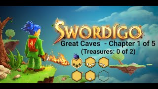 Swordigo  Great Caves  Chapter 1 of 5  Treasures 0 of 2 [upl. by Atirb721]