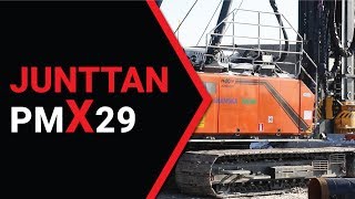 Junttan pmX29 Pile Driving Rig  Pile Driving Technology  Concrete piles steel piles [upl. by Nomelif833]