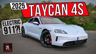 The 2025 Porsche Taycan 4S Is A Perfected Electric German Sport Sedan [upl. by Greggs]