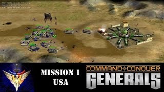 COMMAND amp CONQUER  GENERALS  Mission 1 USA  Playthrough FR HD [upl. by Welcy]