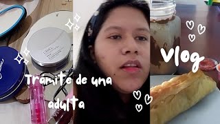 Chica introvert haciendo trámites de adulta por online maquillaje comiendo  vlog [upl. by Noyad]