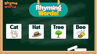 What are Rhyming Words Learn Rhyming words in English Nursery Rhymes for Babies [upl. by Emmalynn]